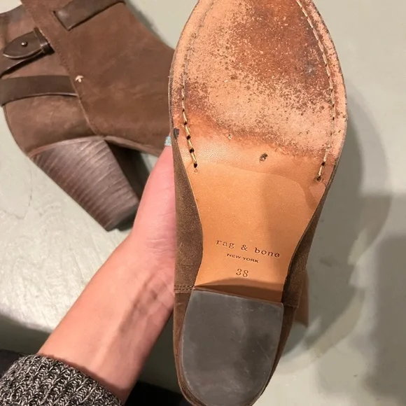 Rag & Bone Leather Ankle Moto Boots - Picture 4 of 4